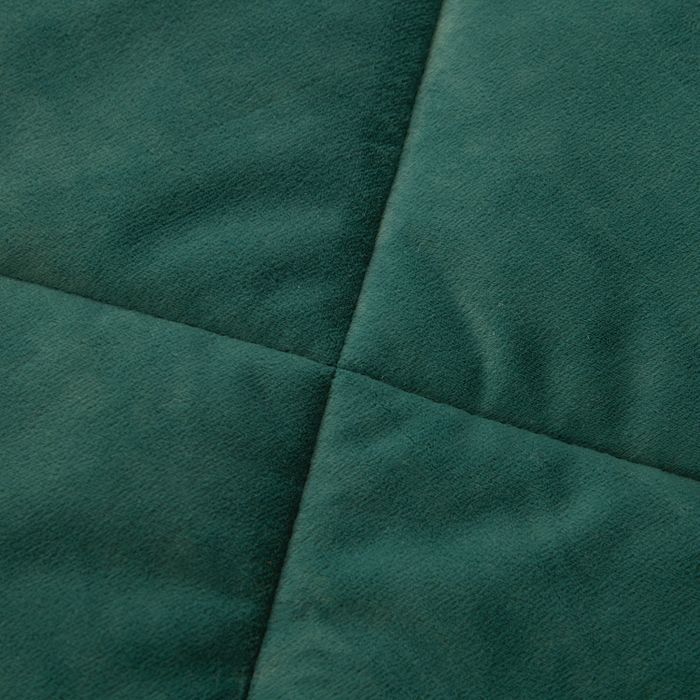 Комплект постельного белья на резинке с одеялом Вельвет Премиум «Изумрудная гладь»