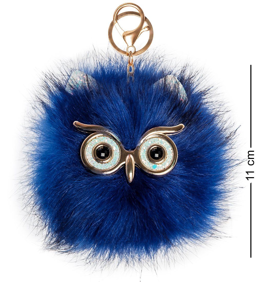 ЯЛ-13-40/ 8 Брелок «Совенок-пушистик» темно-синий