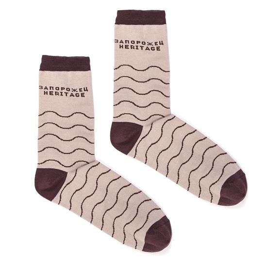 Носки ЗАПОРОЖЕЦ Волны Бежевый