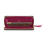 LOUIS VUITTON Clemence Wallet Monogram Fuchsia