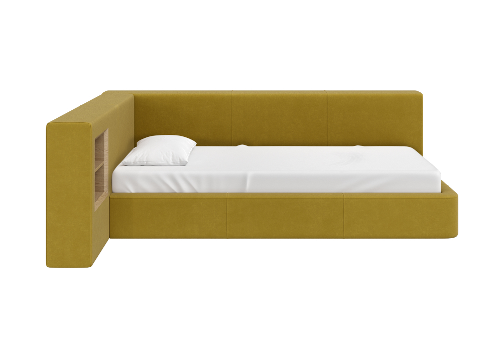 Диван-кровать Cube c нишей M (янтарный FiberGuardе)