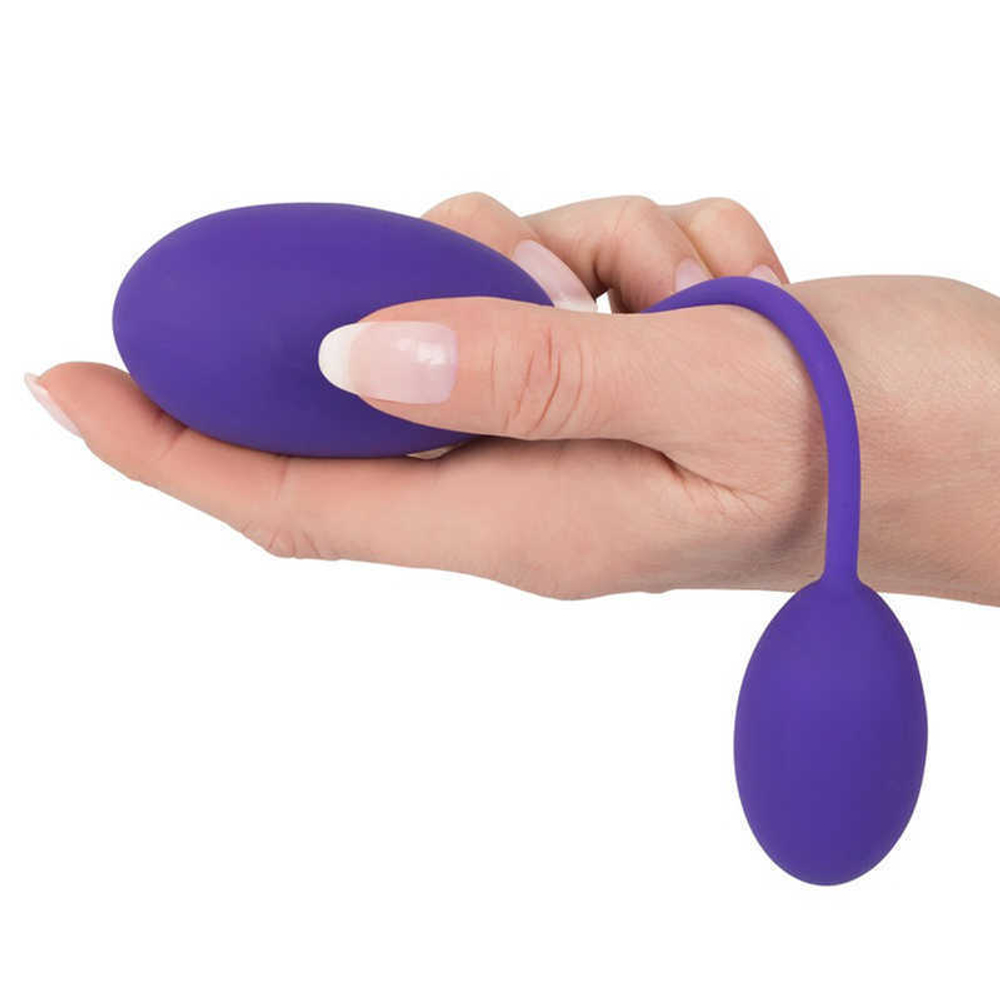 Анальный и вагинальный шарики GoGasm фиолетовый