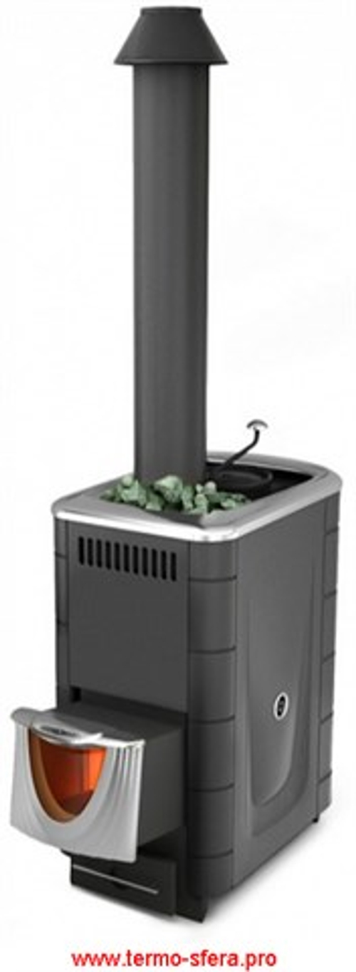 Печь для бани Скоропарка 2017 Inox ДН Б антрацит