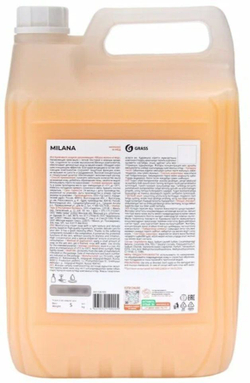 Крем-мыло жидкое увлажняющее MILANA Молоко и Мед 5л 126105