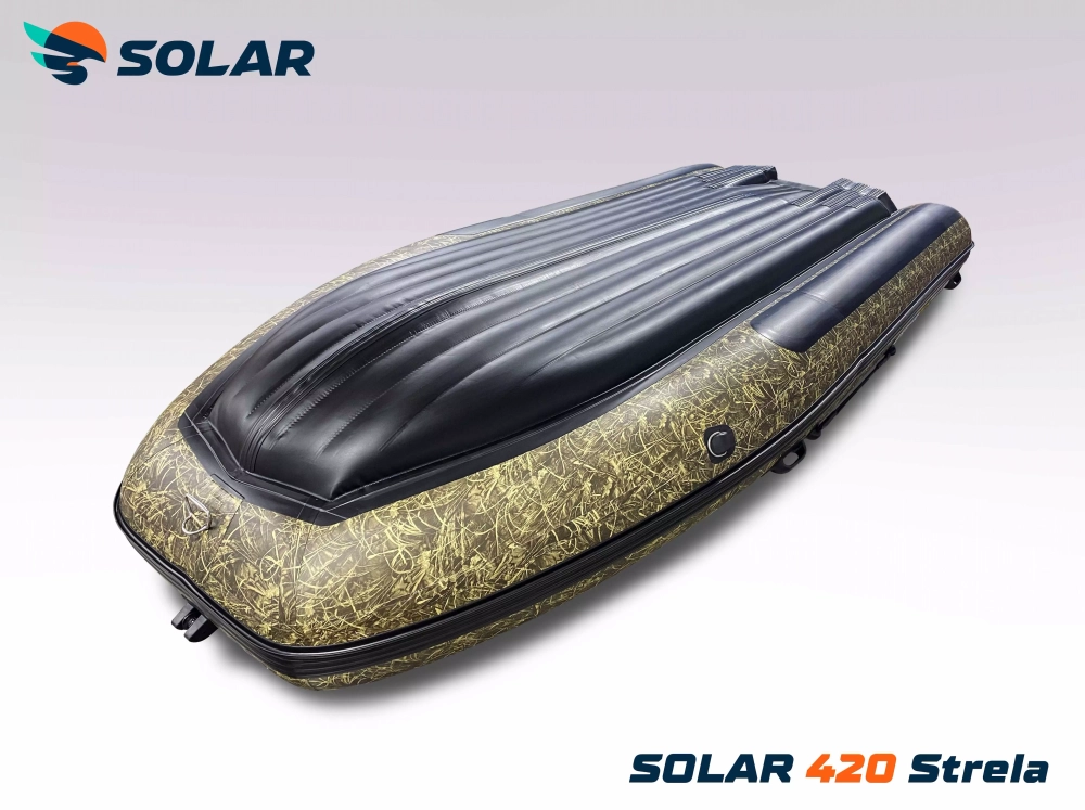 Лодка надувная моторная solar-420 strela jet tunnel