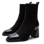 Aimilian PU Stretch Boots Women"s Black