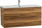 Тумба с раковиной BelBagno MARINO-CER-N-1000-2C-SO-RR-P Rovere Rustico