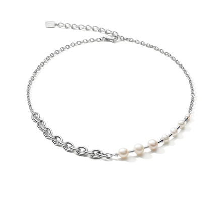 Колье Coeur de Lion White-Silver 1101/10-1417