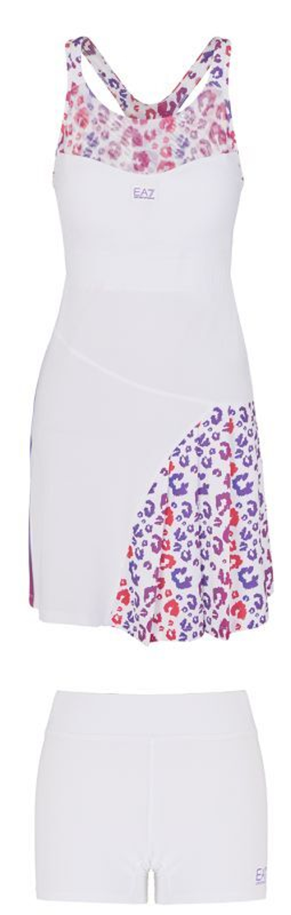 Теннисное платье EA7 Woman Jersey Dress - white