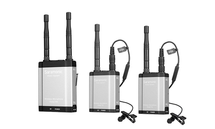 Радиосистема Saramonic Vlink2 Kit2 RX+TX+TX приемник + 2 передатчика, 2,4ГГц, разъем 3,5 мм