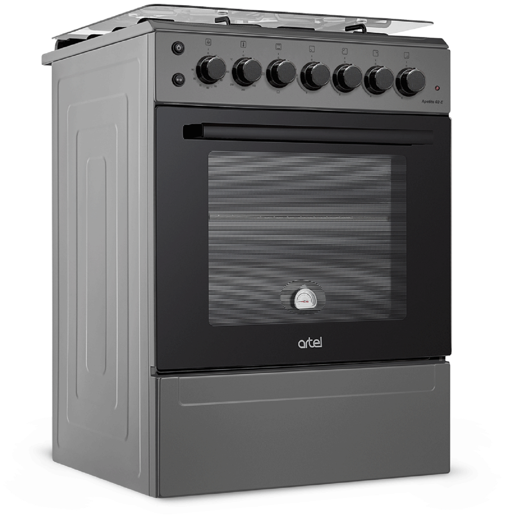 Плита газовая ARTEL APETITO 02-Е серая (ГК, комб, 60х60)