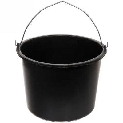 Ведро строительное круглое 12л с металлической ручкой