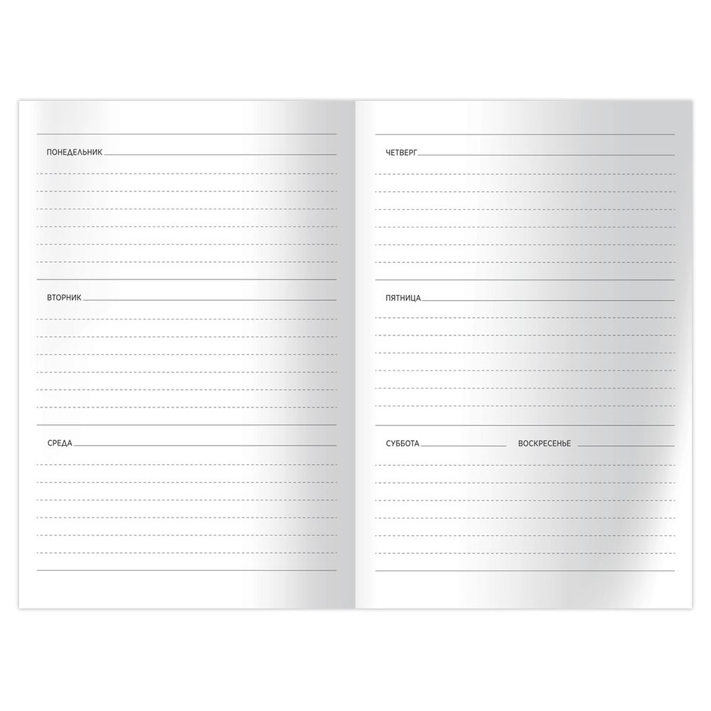 Еженедельник недатированный. А6, Би-Джи Яблоневый цвет, тверд. обл, 64л