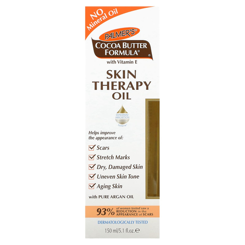Palmer's, Формула какао-масла с витамином E, терапевтическое масло для кожи, 150 мл (5,1 жидк. унц.)