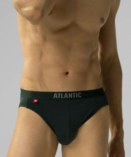 Трусы (5шт) мужские слипы спорт ATLANTIC, 5SMP-004, каберне + серый меланж + изумрудный + черный + темно-голубой