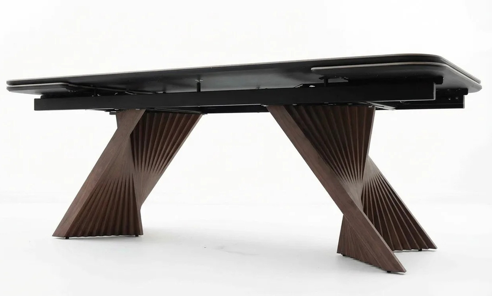 Стол М-City DISAUR Манхэттен 200 Светлый Беж ( Drac Cold Xlim), керамика, Орех Карни Натуральный