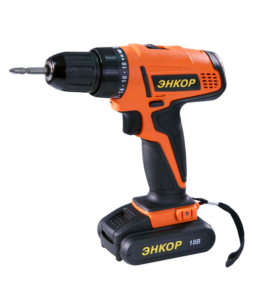 Шуруповерт аккумуляторный ЭНКОР ДША-2 18ЭР/10ЛМ 50026