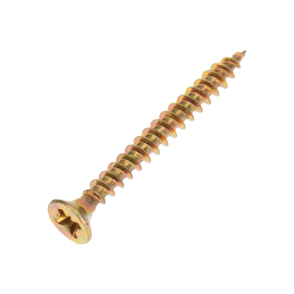 САМОРЕЗ УНИВЕРС.KRANZ 3Х40, ЖЕЛТ.ЦИНК, КОРОБ (200 ШТ./УП.)