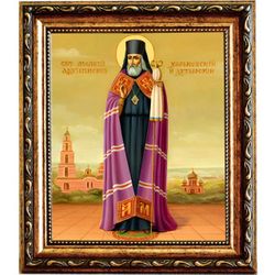 Мелетий (Леонтович) Святитель архиепископ Харьковский. Икона на холсте.