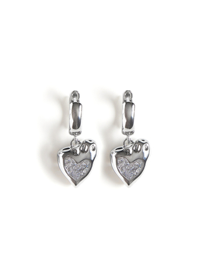 Cерьги "Ice Heart" Silver