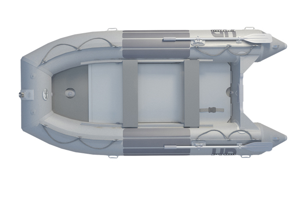 Надувная ПВХ-лодка BADGER Heavy Duty 390 AL, Серый