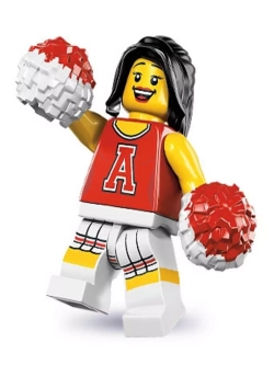 LEGO Minifigures 8833 series 8 серия Чирлидер в красном