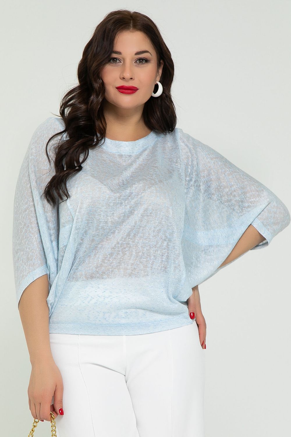 Блуза Шармель (голубая) Б12827-16М LT Collection