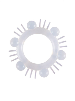 Эластичное эрекционное кольцо с шипиками и шариками