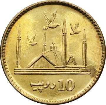 10 рупий 2016 Пакистан