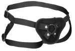 Черные трусики для страпона V&V Adjustable Harness with O-Ring (Цвет: черный)