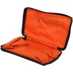 Сумка хозяйственная складная на 2х колёсах оранжевая SYD-024
