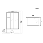 Душевая кабина Niagara Ultra 120x80 R NG-307-01R с гидромассажем