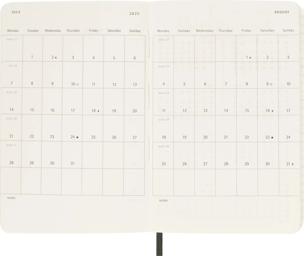 Ежедневник на 2025 год Moleskine Classic Soft (DSK1512DC2) 9х14см мягкая обложка зеленый