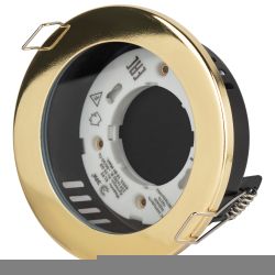 Встраиваемый светильник влагозащищенный ЭРА KL95 GD GX53 IP44 золото