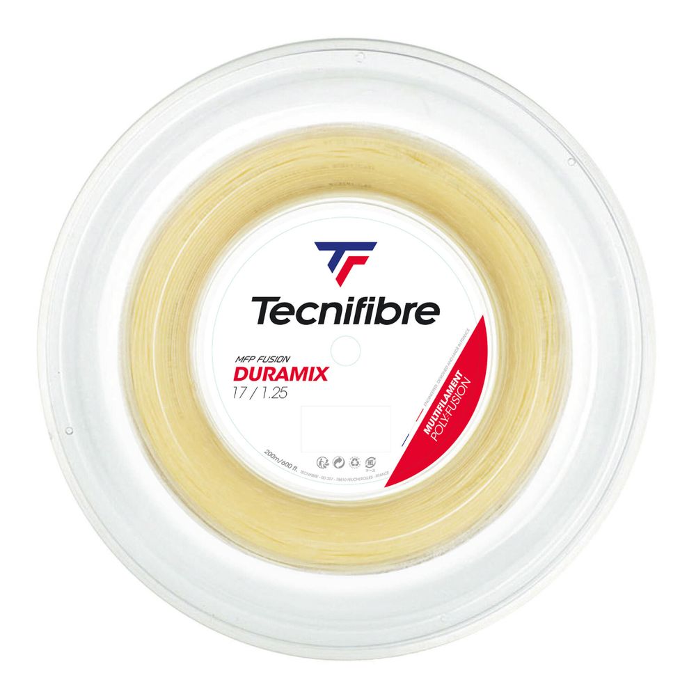 Струны теннисные Tecnifibre Duramix HD 200m String Reel - Ecru