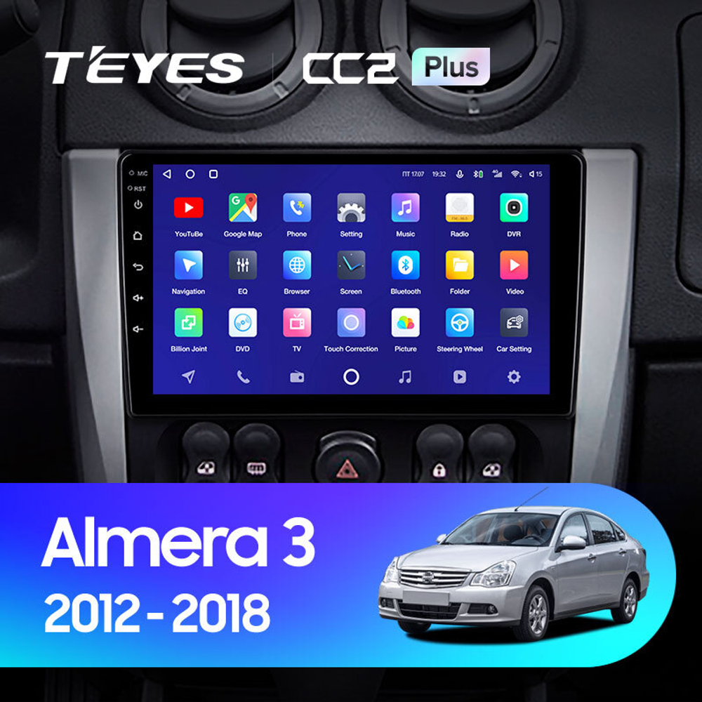 Teyes CC2 Plus 9" для Nissan Almera 2012-2018