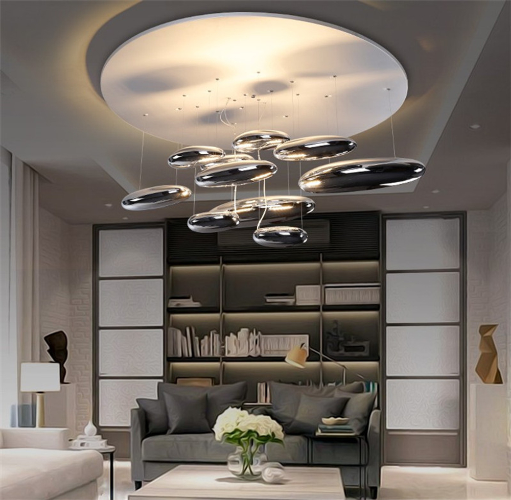 Потолочный дизайнерский светильник  Mercury by Artemide (8 плафонов)