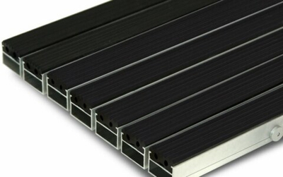 Грязезащитная алюминиевая решетка Megapolis23 Rubber