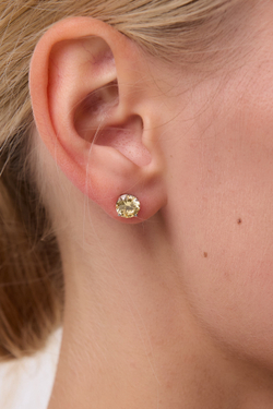 Серьги пусеты Light Yellow M