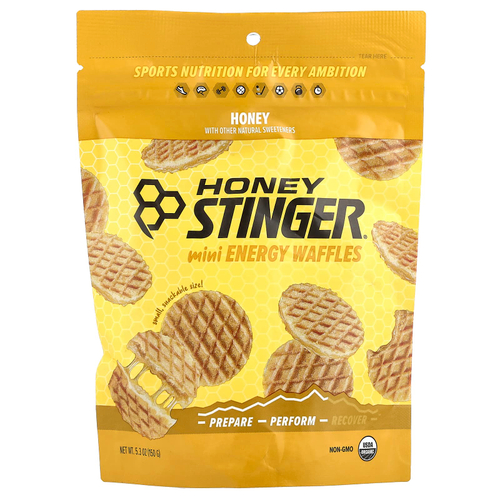 Honey Stinger, Энергетические мини-вафли, мед, 150 г (5,3 унции)