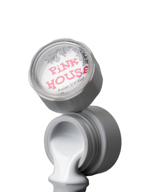 Гель-краска белая А002 Pink House 7гр