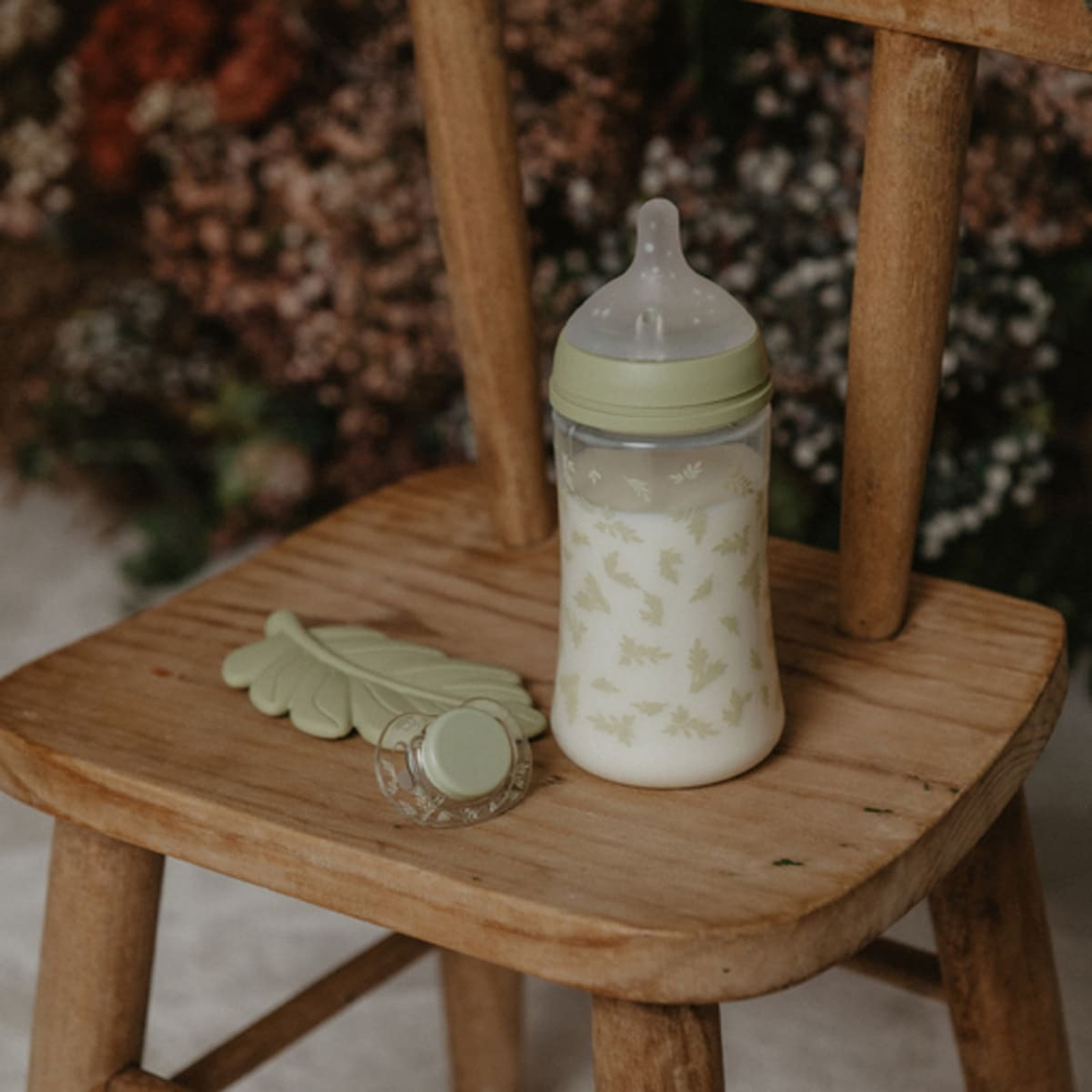 Антиколиковая бутылочка для кормления Suavinex Poetry SX PRO 270 мл, 3 мес+, зеленая