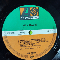 Винтажная виниловая пластинка LP Yes Fragile (Germany 1973) Roundabout ATL 50 009