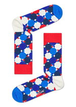 Носки унисекс Diamond Dot Sock с геометрическим принтом (Размер: 25) (Цвет: серый с жёлтым)