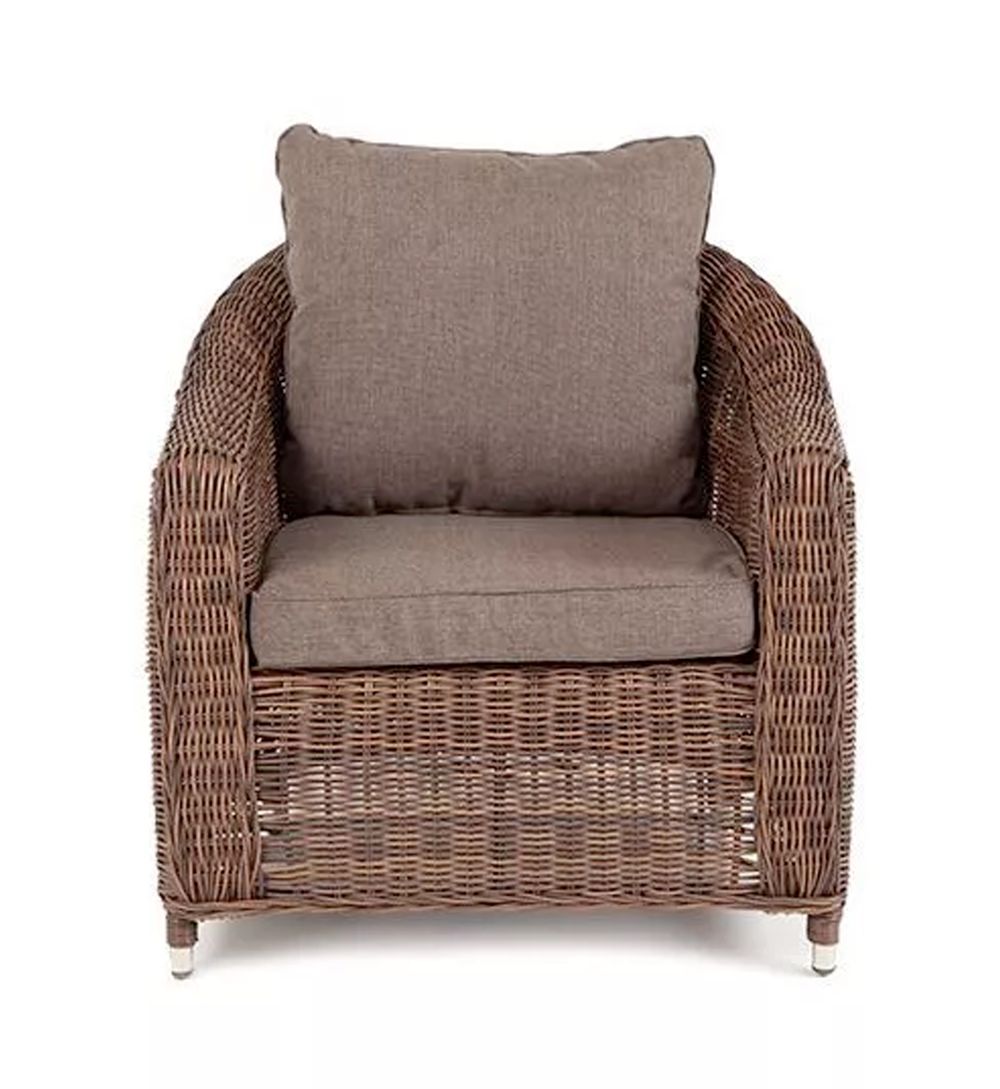 "Кон Панна" кресло из искусственного ротанга, цвет коричневый