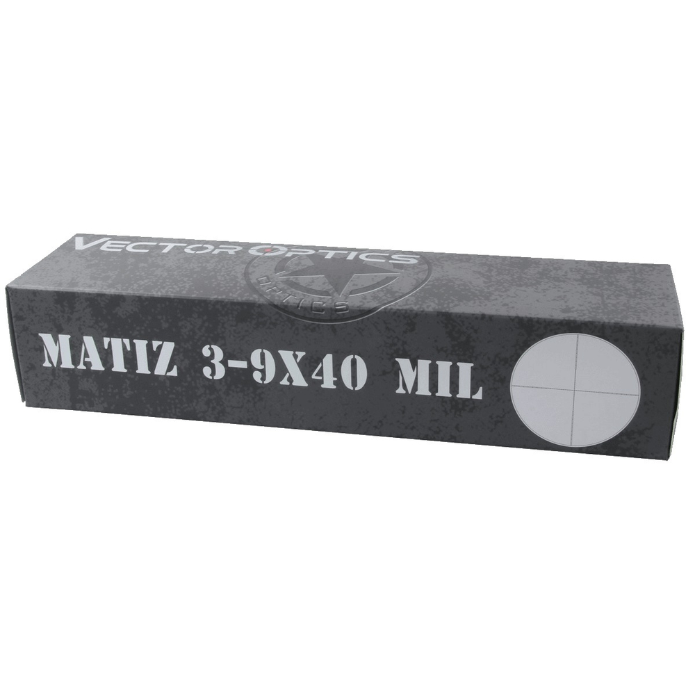Matiz 3-9x40, сетка MIL, 25,4 мм, азотозаполненный, без подсветки (SCOM-32)