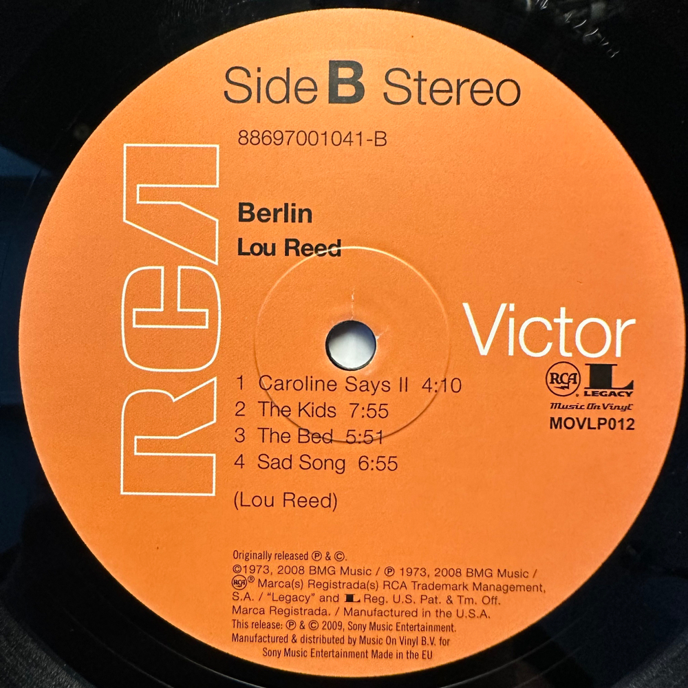 Lou Reed - Berlin (Европа 2008г.)