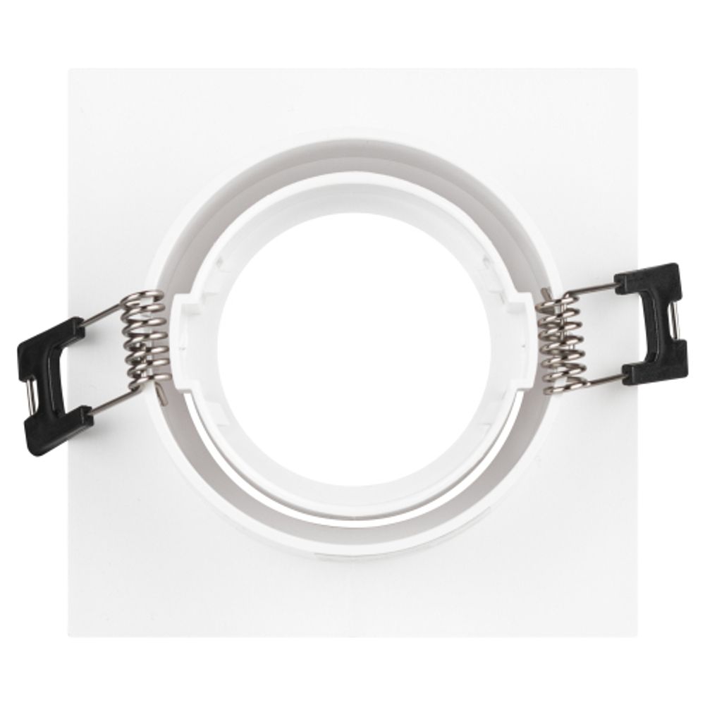 Светильник встраиваемый декоративный ЭРА KL92-1 WH под лампу MR16 GU5.3 белый пластиковый