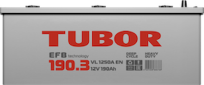 TUBOR EFB 6СТ-190 аккумулятор