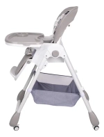 Стул детский для кормления COSTA Mia (СЕРЫЙ/Beige MI-03)